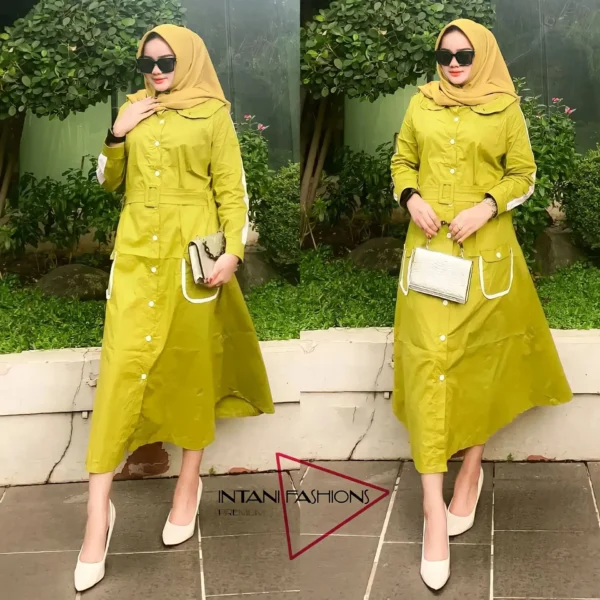 ATASAN MUSLIM BAJU WANITA Putih Tunik Muslim Termurah dan Terbaru ⚪👚🛍️ - Image 5